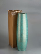 УЦЕНКА Ваза керамика напольная «Боно» 59×13 см, бирюзовый - Фото 7