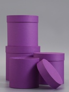 Набор подарочных шляпных коробок 4 в 1 «Светлая сирень» 18×18 ‒14×14 см  (артикул 10991541)  большой выбор товаров оптом и в розницу по низким ценам с доставкой