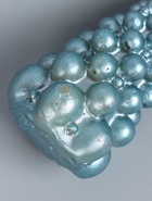 УЦЕНКА Свеча «Ёлка из шаров» 50×90 мм, лак, голубая - Фото 3