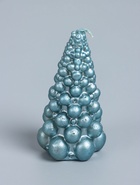 УЦЕНКА Свеча «Ёлка из шаров» 50×90 мм, лак, голубая - Фото 5