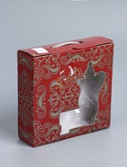 УЦЕНКА Набор винный кувшин, 6 бокалов и поднос "Стамбул. Медальон и узоры" золото - Фото 4