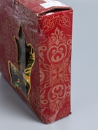 УЦЕНКА Набор винный кувшин, 6 бокалов и поднос "Турция. Цветы и узоры" зелёный с золотом - Фото 11