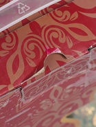 УЦЕНКА Набор винный кувшин, 6 бокалов и поднос "Турция. Цветы и узоры" зелёный с золотом - Фото 3