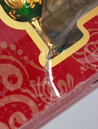 УЦЕНКА Набор винный кувшин, 6 бокалов и поднос "Турция. Цветы и узоры" зелёный с золотом - Фото 6