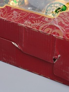 УЦЕНКА Набор винный кувшин, 6 бокалов и поднос "Турция. Цветы и узоры" зелёный с золотом - Фото 8