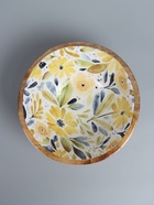 УЦЕНКА Салатник «Желтые и синие цветы» дерево манго 25×25×10 см - Фото 3