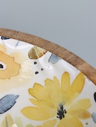 УЦЕНКА Салатник «Желтые и синие цветы» дерево манго 25×25×10 см - Фото 8