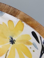 УЦЕНКА Салатник «Желтые и синие цветы» дерево манго 25×25×10 см - Фото 9