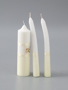 УЦЕНКА Набор свадебных свечей «Совет да любовь» шампань: родительские 1.8×17.5; очаг 4×13.5 - Фото 3