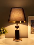 УЦЕНКА Настольная лампа Агата E27 40 Вт черно-золотой 25×25×42.5 см RISALUX - Фото 2