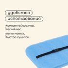 УЦЕНКА Сидушка туристическая на резинке maclay, с фольгой, 40×27×2.5 см, синяя - Фото 4