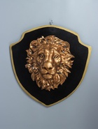 УЦЕНКА Панно «Голова льва» бронза/черный, 40 см - Фото 2