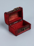 УЦЕНКА Шкатулка дерево сундучок "Цветочная" 6х8,8х5,5 см - Фото 3