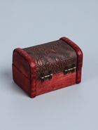 УЦЕНКА Шкатулка дерево сундучок "Цветочная" 6х8,8х5,5 см - Фото 4