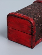 УЦЕНКА Шкатулка дерево сундучок "Цветочная" 6х8,8х5,5 см - Фото 5