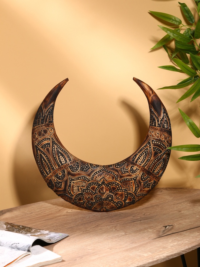 УЦЕНКА Декор интерьерный «Рога» дерево 40×6×40 см - Фото 1