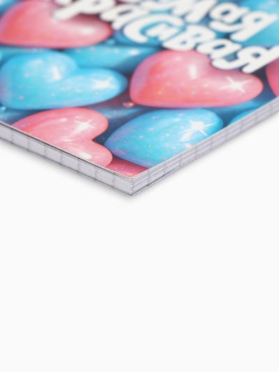 Блокнот А6, 40 л., на гребне «Девчонки» МИКС