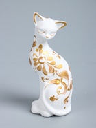 УЦЕНКА Фигура "Кошка ушастая" 7х8х20см белая - Фото 10