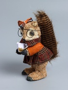 УЦЕНКА Декор «Белочка в очках с книжкой» 16×15×23 см - Фото 4