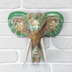 УЦЕНКА Сувенир дерево «Голова слона» 28×26×10.5 см - Фото 1