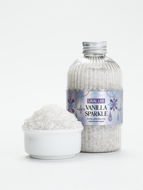 Соль для ванны, 300 г, аромат ванильная пудра, URAL LAB