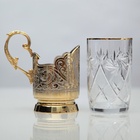 УЦЕНКА Чайный набор ГЕРБ РФ (подстаканник с блюдцем) - Фото 5