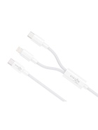 Кабель VIXION PRO VX-19, Type-C - Type-C + Lightning, 10 Вт, 1.2 м, белый - Фото 1