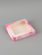 Коробка подарочная с окном «Подарок», 20×20×4 см, самосборная - Фото 3