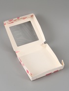 Коробка подарочная с окном «Воздушные сердца», 20×20×4 см, самосборная  (артикул 10960471)  большой выбор товаров оптом и в розницу по низким ценам с доставкой