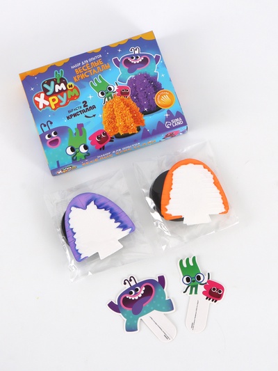 УМ И ХРУМ Набор для опытов «Веселые кристаллы»