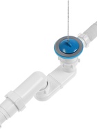 Сифон для ванны ZEIN, 1 1/2’’, с гофротрубой 40×50 мм, литой выпуск, с пробкой - Фото 3