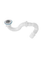 Сифон для душевого поддона ZEIN, 1 1/2’’*40 мм, с гофротрубой 50 мм  (артикул 10953234)  большой выбор товаров оптом и в розницу по низким ценам с доставкой