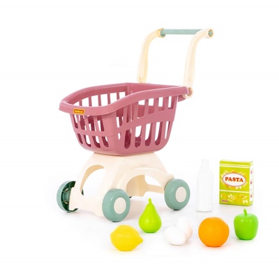 Тележка для маркета «Мини» с набором продуктов, 8 предметов
