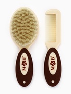 Расчёски для волос детские, массажная щётка, гребень, набор 2 шт. бежевый/коричневый, Mum&Baby - Фото 2