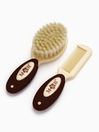 Расчёски для волос детские, массажная щётка, гребень, набор 2 шт. бежевый/коричневый, Mum&Baby - Фото 3