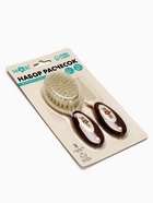 Расчёски для волос детские, массажная щётка, гребень, набор 2 шт. бежевый/коричневый, Mum&Baby - Фото 8