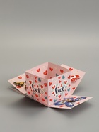 Коробка-сюрприз подарочная «Бабочки. Удачи» с вылетающими бабочками, розовая, 14.5×14.5×12.7 см - Фото 4