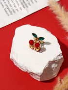 Крабик для волос «Вишенки», 2×2 см, цвет золото  (артикул 10959974)  большой выбор товаров оптом и в розницу по низким ценам с доставкой