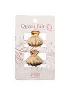 Крабики для волос QF «Лейла море», набор 2 шт., ракушка бусинка, 2.5×2.5 см, цвет золото  (артикул 10959975)  большой выбор товаров оптом и в розницу по низким ценам с доставкой