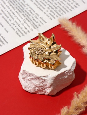 Крабик для волос «Лейла море», раковина, 6 см, золотистый  (артикул 10959976)  большой выбор товаров оптом и в розницу по низким ценам с доставкой