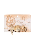 Заколка - автомат для волос QF «Лейла море» ассорти, 7.5 см, цвет золото  (артикул 10959986)  большой выбор товаров оптом и в розницу по низким ценам с доставкой