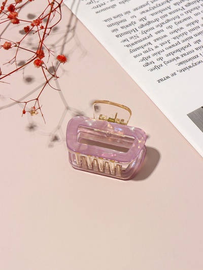 Крабик для волос «Кимберли мини» пастель перламутр, 5.5×4 см, МИКС