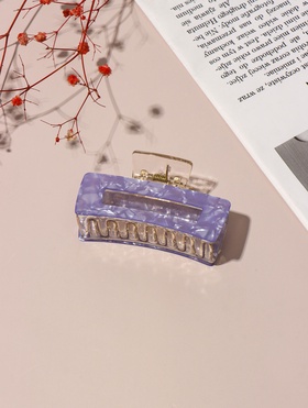 Крабик для волос «Кимберли» прямой, 8×4 см, МИКС