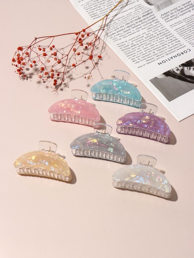 Крабик для волос «Кимберли» дуга, 9×4 см, МИКС