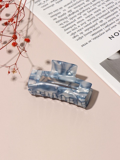 Крабик для волос «Линда» прямой, 8×3.5 см, МИКС