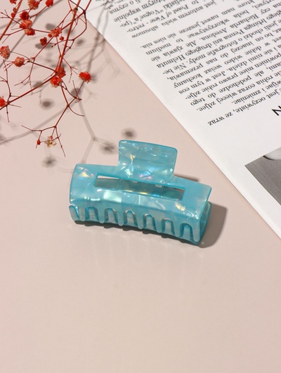 Крабик для волос «Линда» прямой перламутр, 8×4 см, МИКС