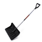 УЦЕНКА Лопата пластиковая 505×340 мм, с оцинкованной планкой, с алюминиевым черенком, «Буран» 261512 - Фото 1