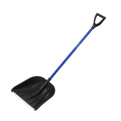 УЦЕНКА Лопата снеговая «Купец», пластиковая, алюминиевый черенок, размер ковша 400×400 мм