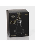 УЦЕНКА Декантер Magistro «Богема», 1.5 л, 15.5×20.5 см, металлическая крышка с диспенсером, стекло, прозрачный - Фото 7