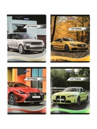 Комплект 12 тетрадей «Машины», 48 листов в клетку, 60 г  (артикул 10968138)  большой выбор товаров оптом и в розницу по низким ценам с доставкой